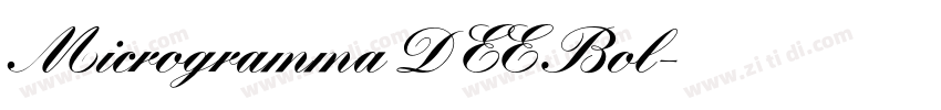 Microgramma D EE Bol字体转换
